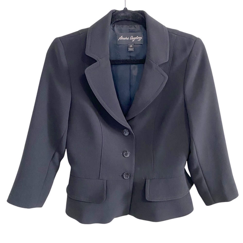 Sandra Augelazzi - 3 Button Fitted Jacket - 34 - CA